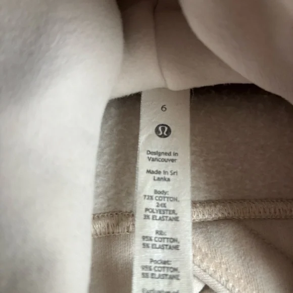 Women's lulu Scuba hoodie in Bone - Picture 7 of 7